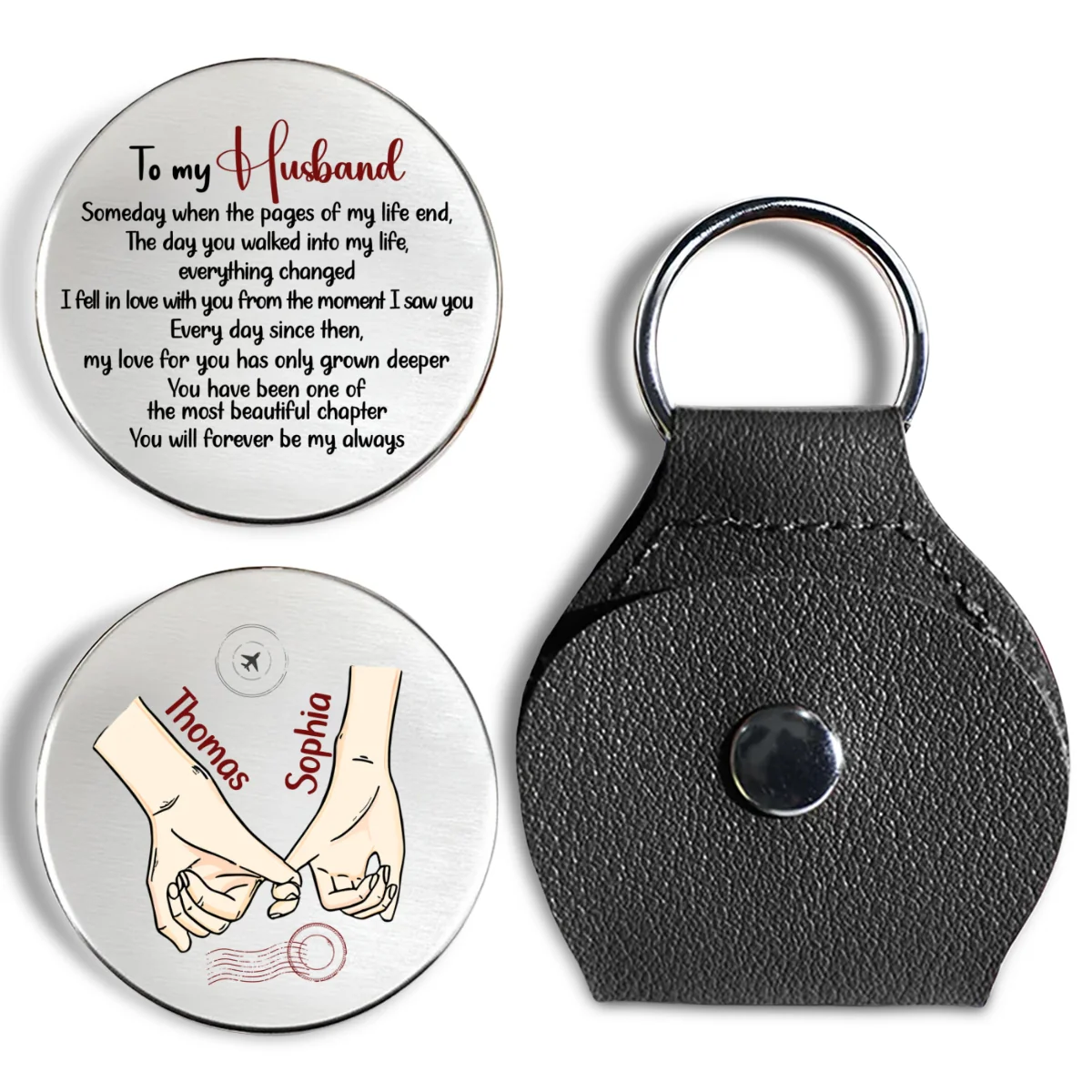 Love Without End - Personalized Custom Pocket Hug - Image 7