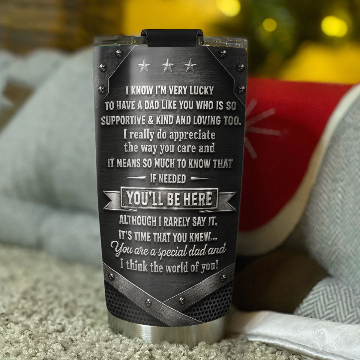 Love You Always Dad - Personalized Custom 3D Effect Tumbler - Image 2