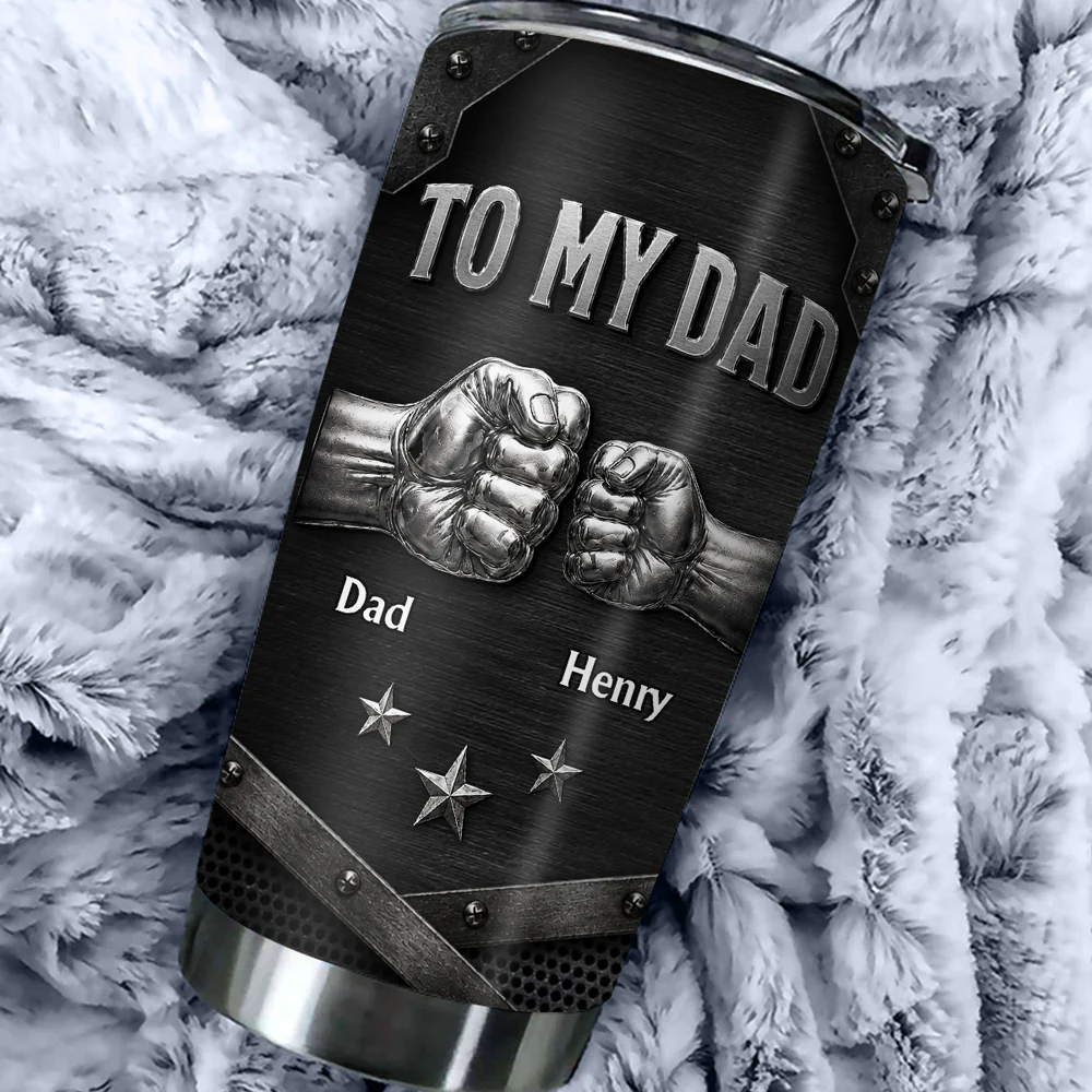 Love You Always Dad - Personalized Custom 3D Effect Tumbler - Image 3