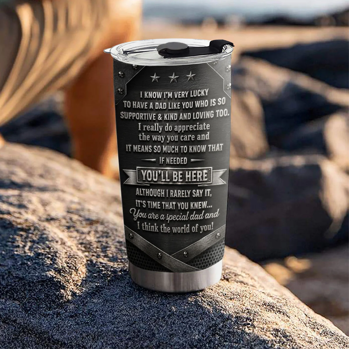 Love You Always Dad - Personalized Custom 3D Effect Tumbler - Image 4