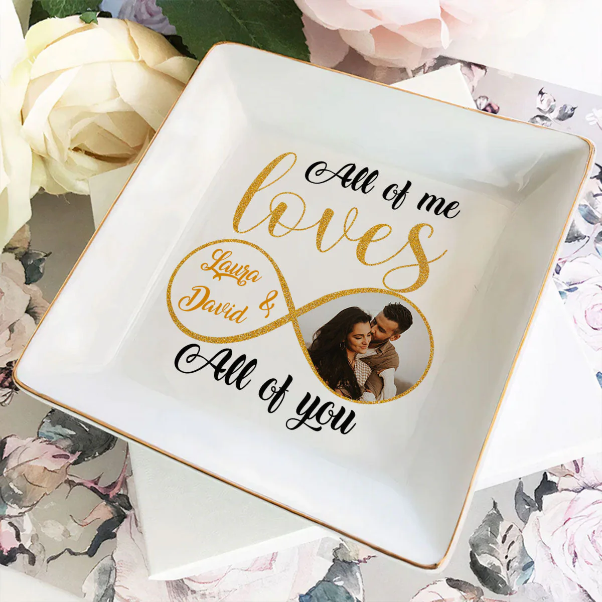 Love You Always - Personalized Custom Jewelry Dish - Image 3