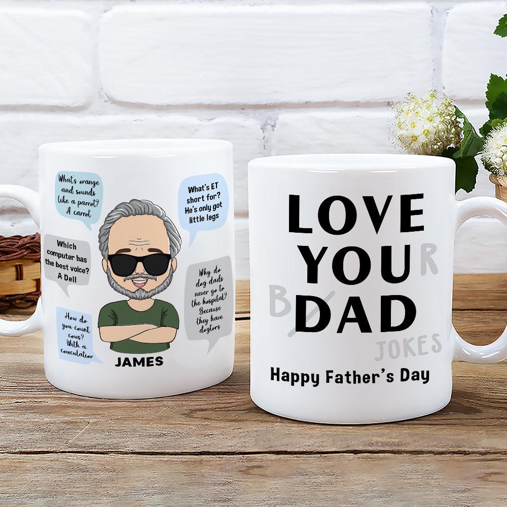 Love You Dad - Personalized Custom Coffee Mug - Image 3