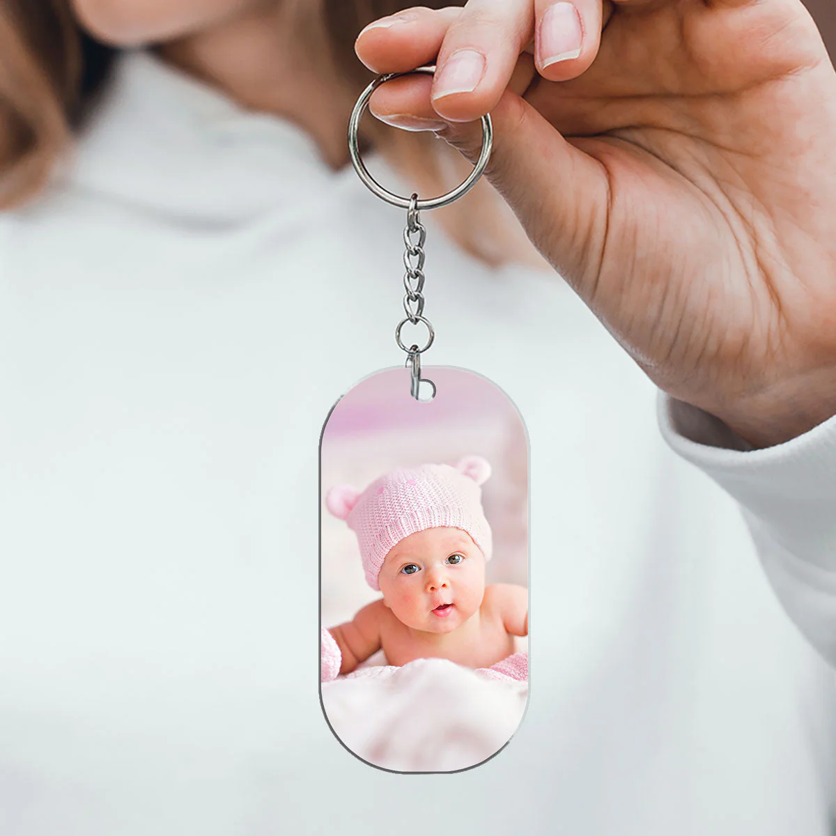 Love You Daddy - Personalized Custom 2 Sides Acrylic Keychain - Image 7