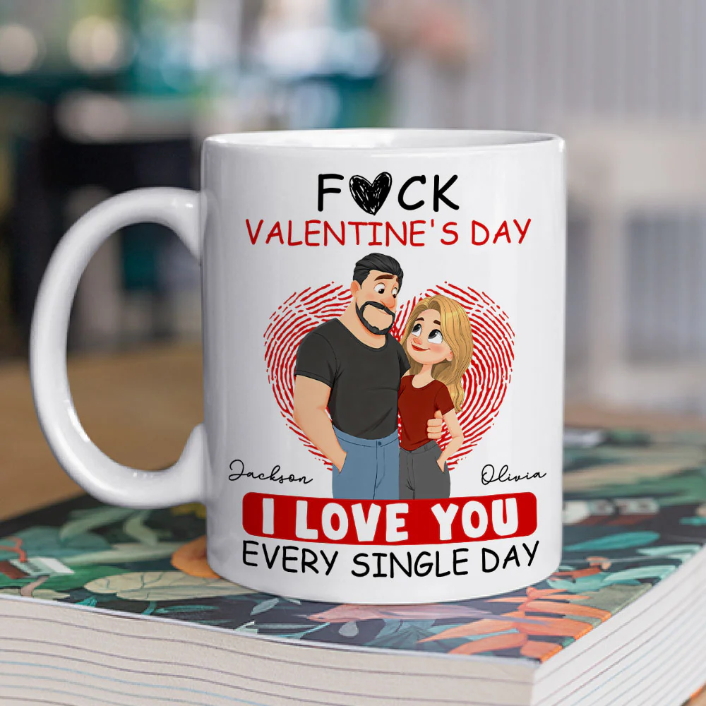 Love You Every Single Day - Personalized Custom Coffee Mug - Image 2