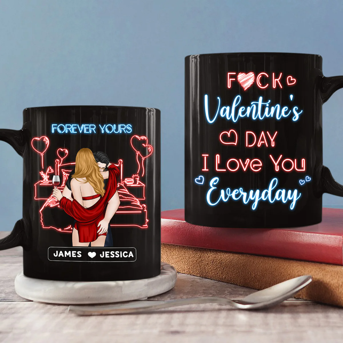 Love You Everyday -  Personalized Custom Coffee Mug - Image 2