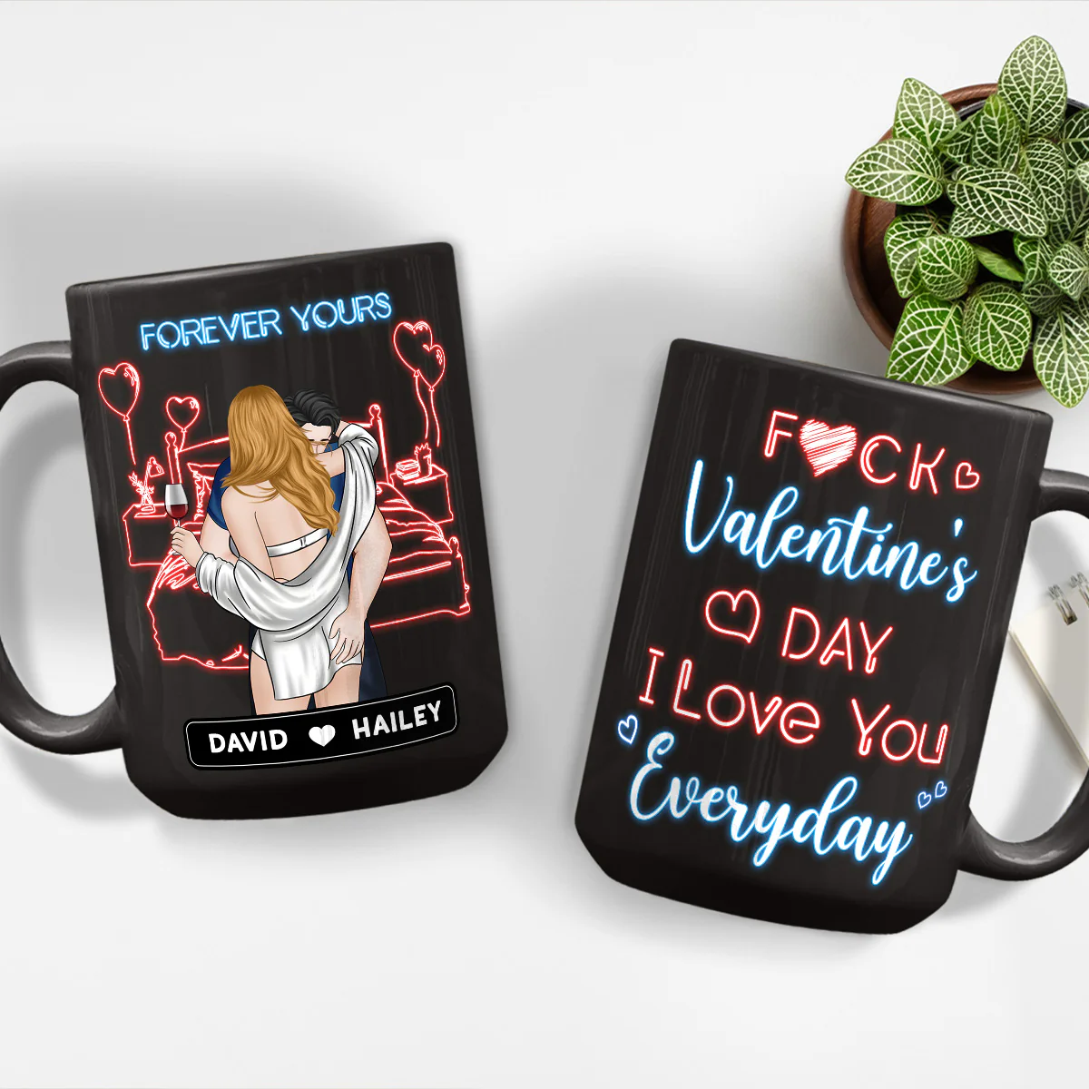 Love You Everyday -  Personalized Custom Coffee Mug - Image 4