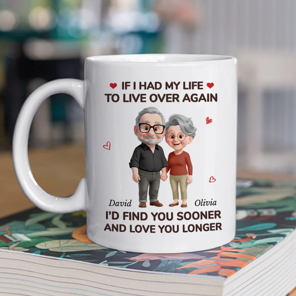 Love You For Life - Personalized Custom Coffee Mug - Image 2