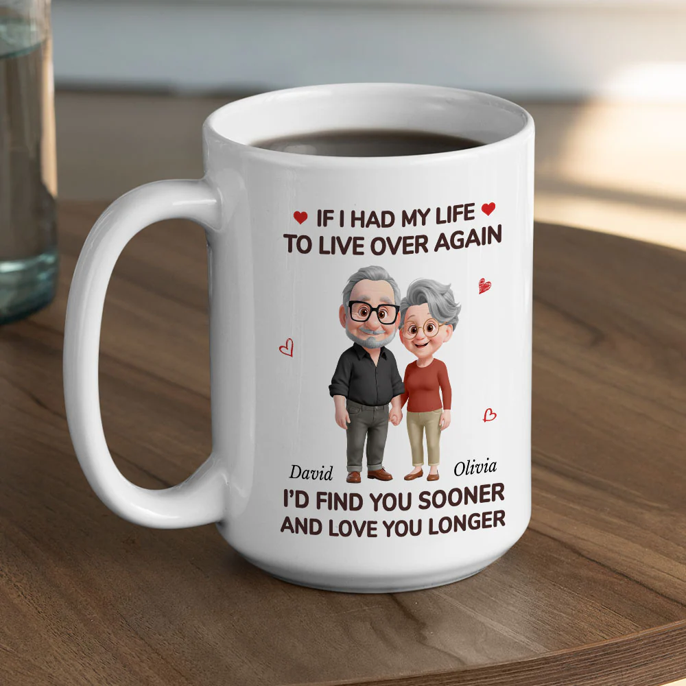 Love You For Life - Personalized Custom Coffee Mug - Image 5