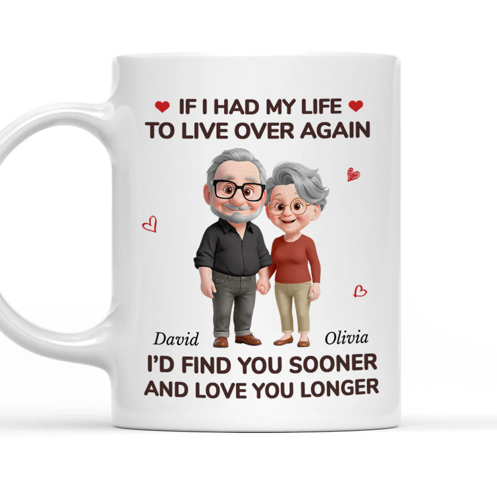 Love You For Life - Personalized Custom Coffee Mug - Image 6