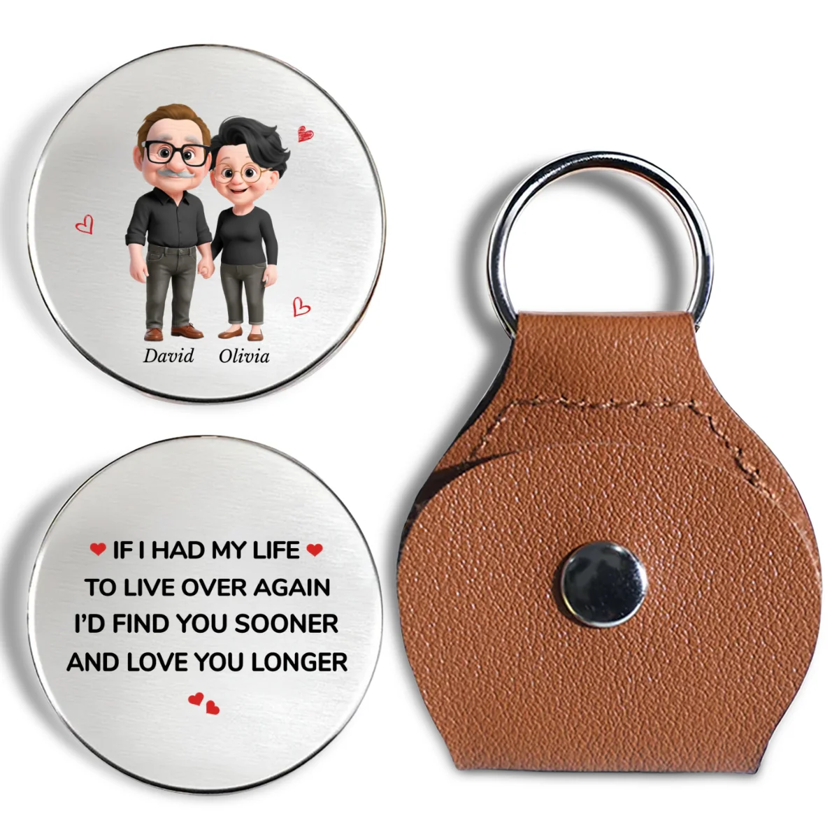 Love You For Life - Personalized Custom Pocket Hug - Image 5