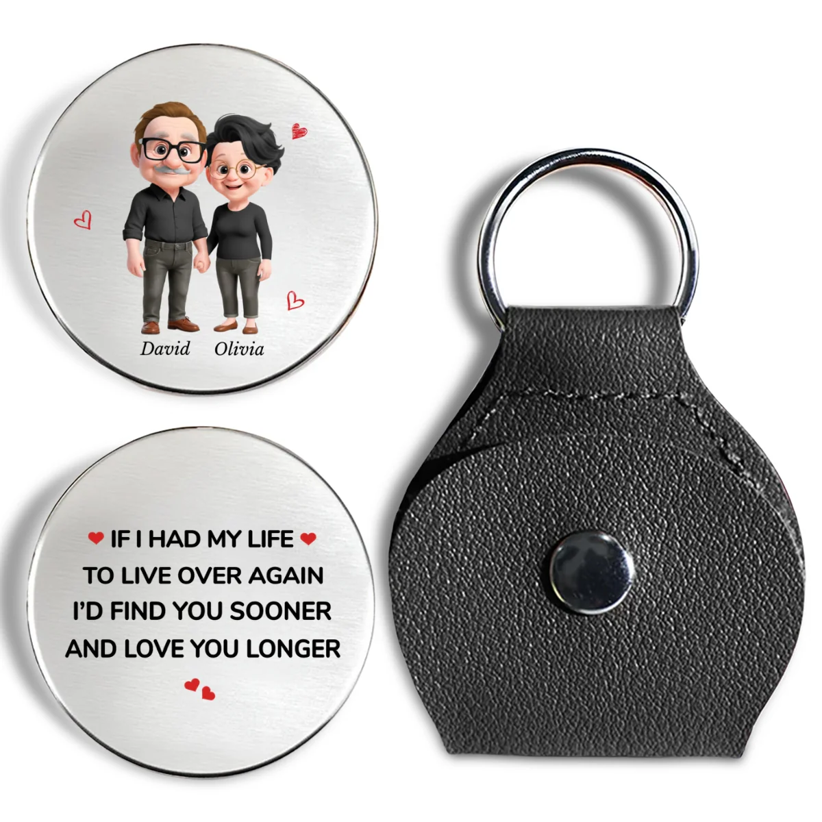 Love You For Life - Personalized Custom Pocket Hug - Image 6
