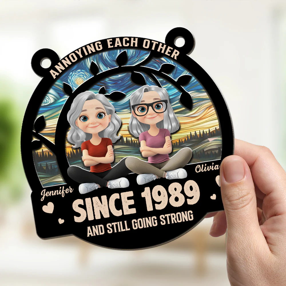Love You Forever 2 - Personalized Custom Suncatcher - Image 2