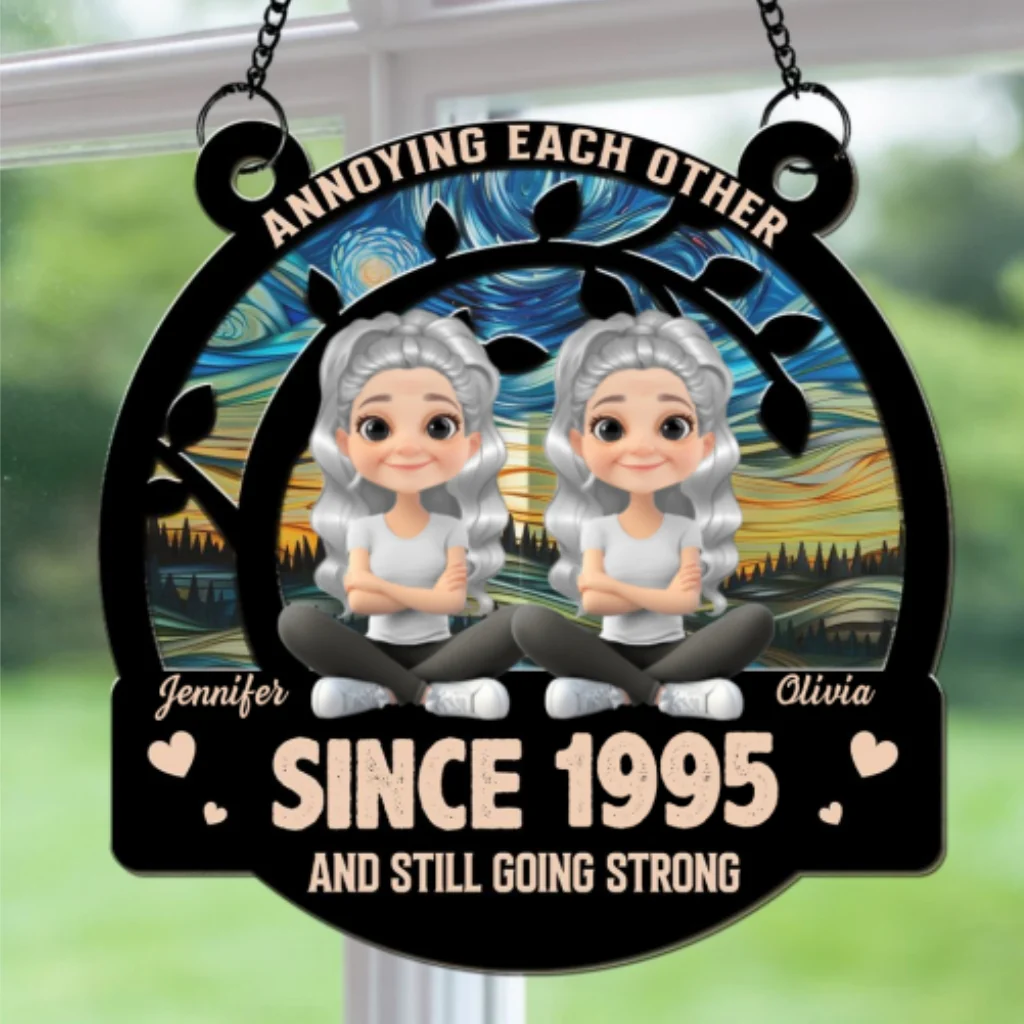 Love You Forever 2 - Personalized Custom Suncatcher - Image 5