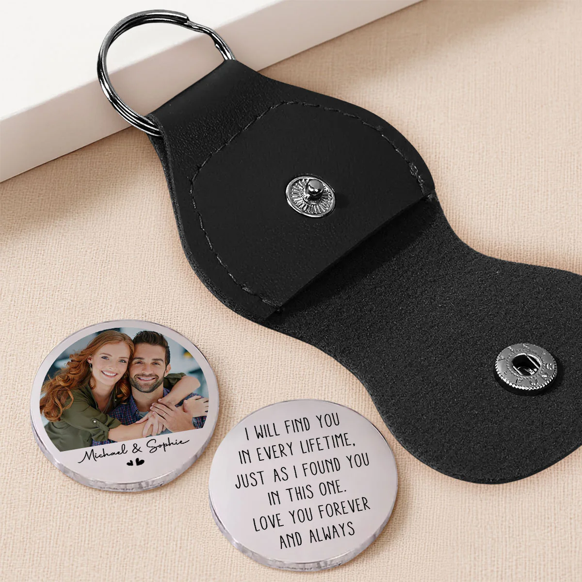 Love You Forever And Always - Personalized Custom Pocket Hug - Image 2