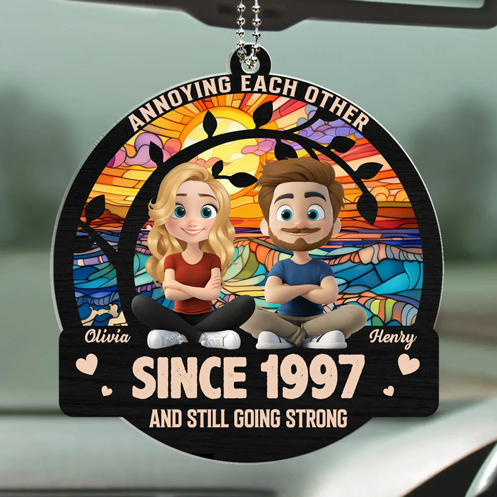 Love You Forever - Personalized Custom Car Ornament - Image 3