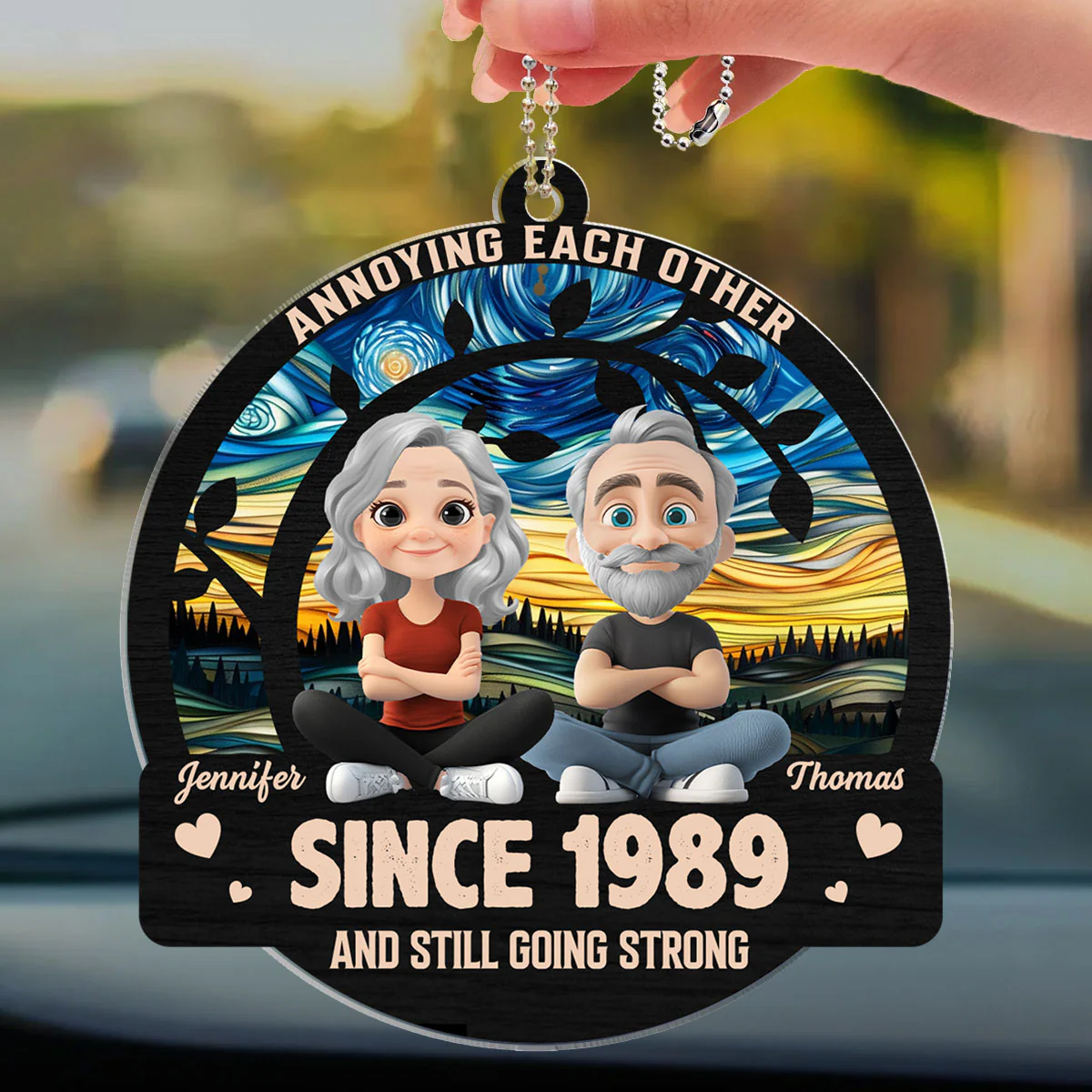 Love You Forever - Personalized Custom Car Ornament - Image 4