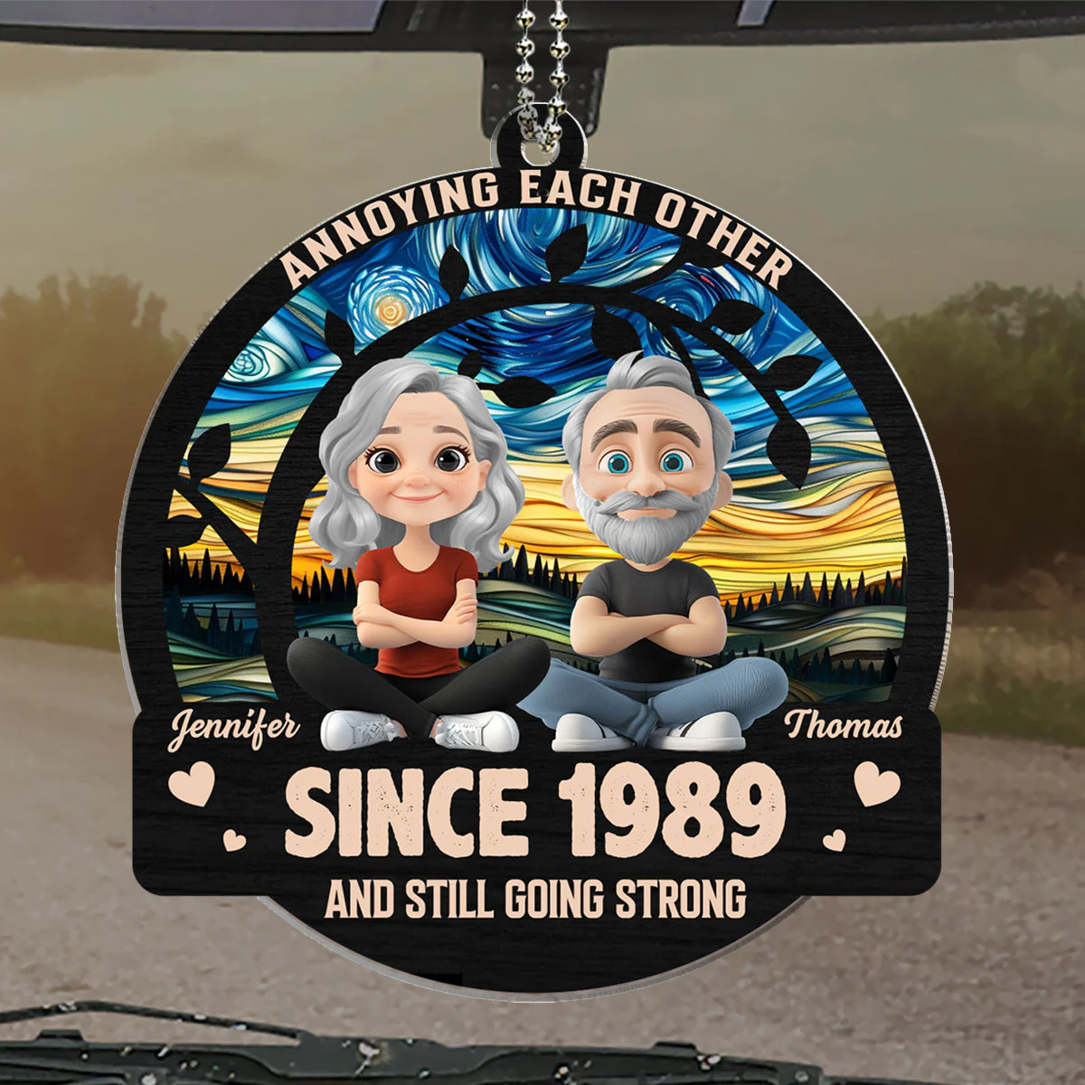 Love You Forever - Personalized Custom Car Ornament - Image 5