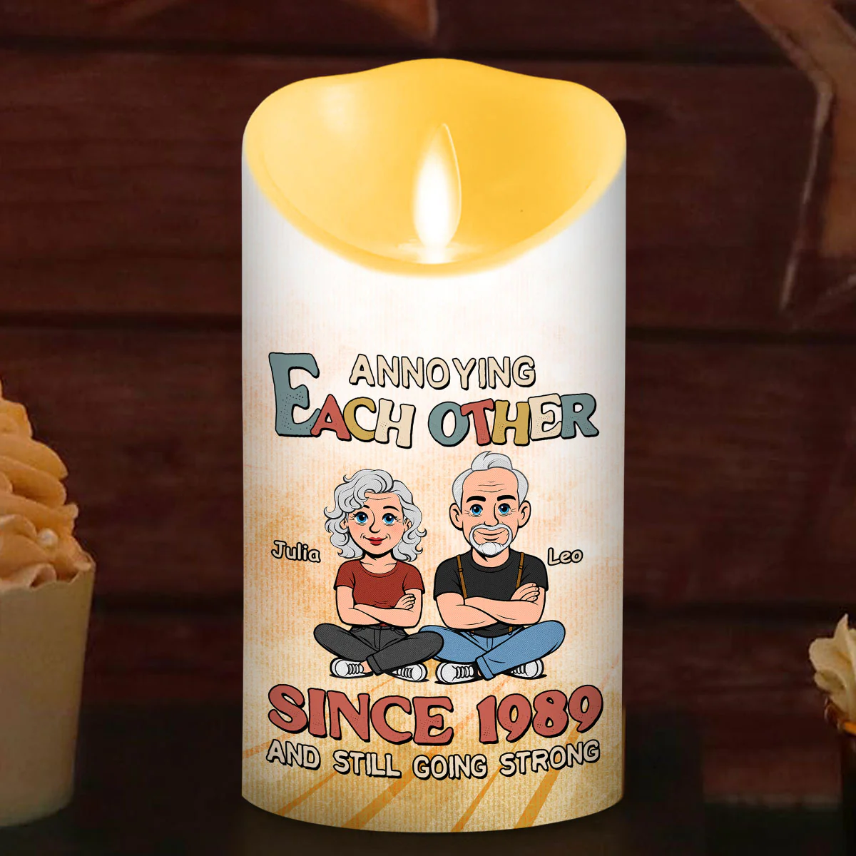 Love You Forever - Personalized Custom LED Candle