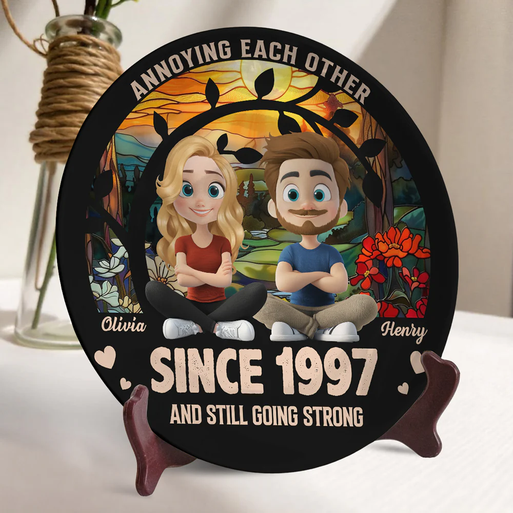 Love You Forever - Personalized Custom Ceramic Plate - Image 3