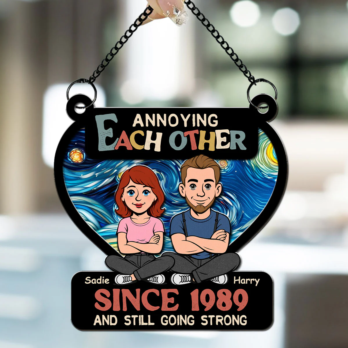 Love You Forever - Personalized Custom Suncatcher - Image 2