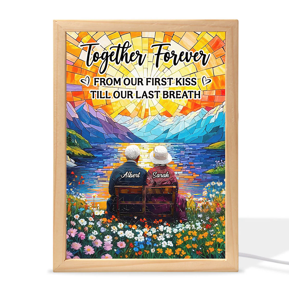 Love You Forever - Personalized Frame Light Box - Image 3