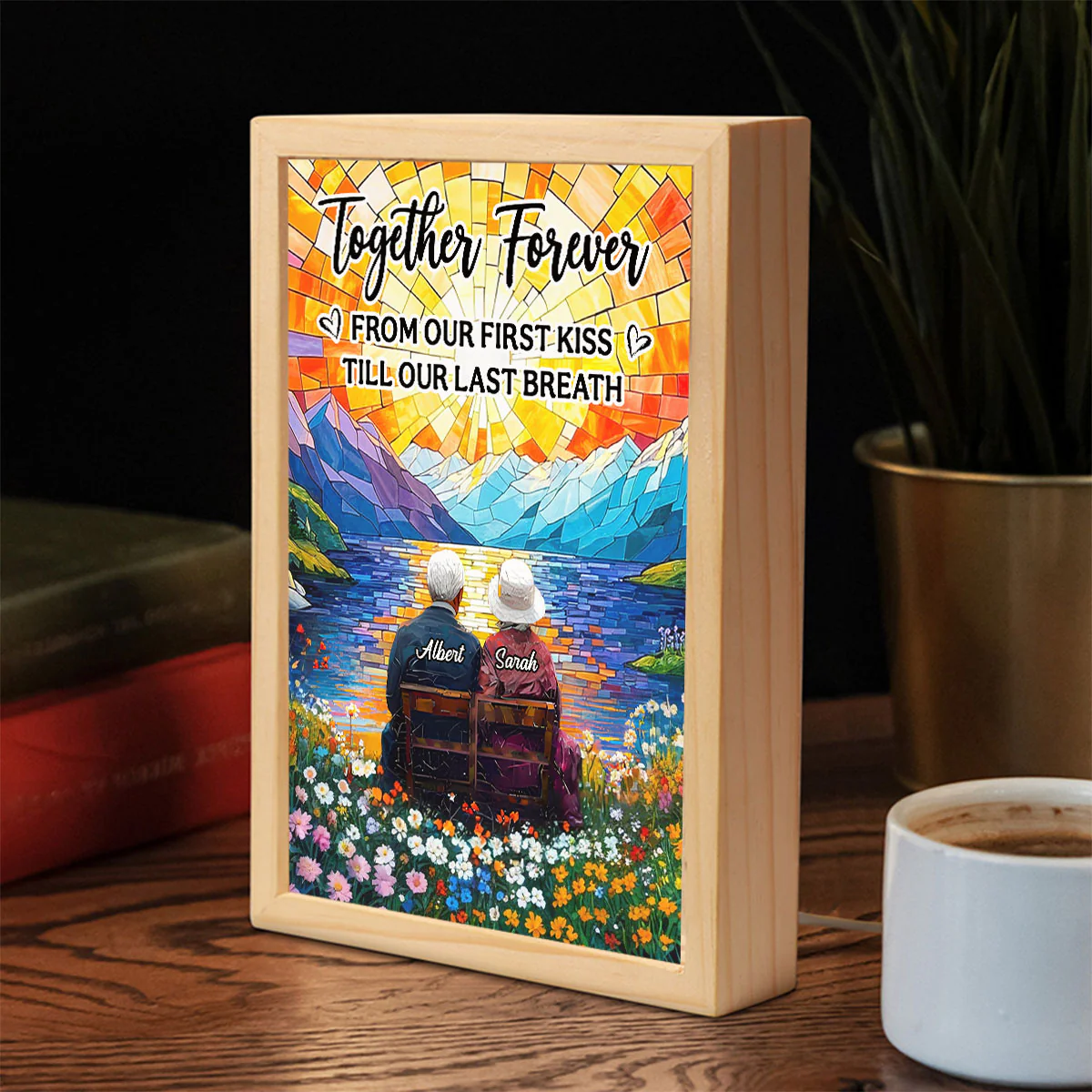 Love You Forever - Personalized Frame Light Box - Image 4