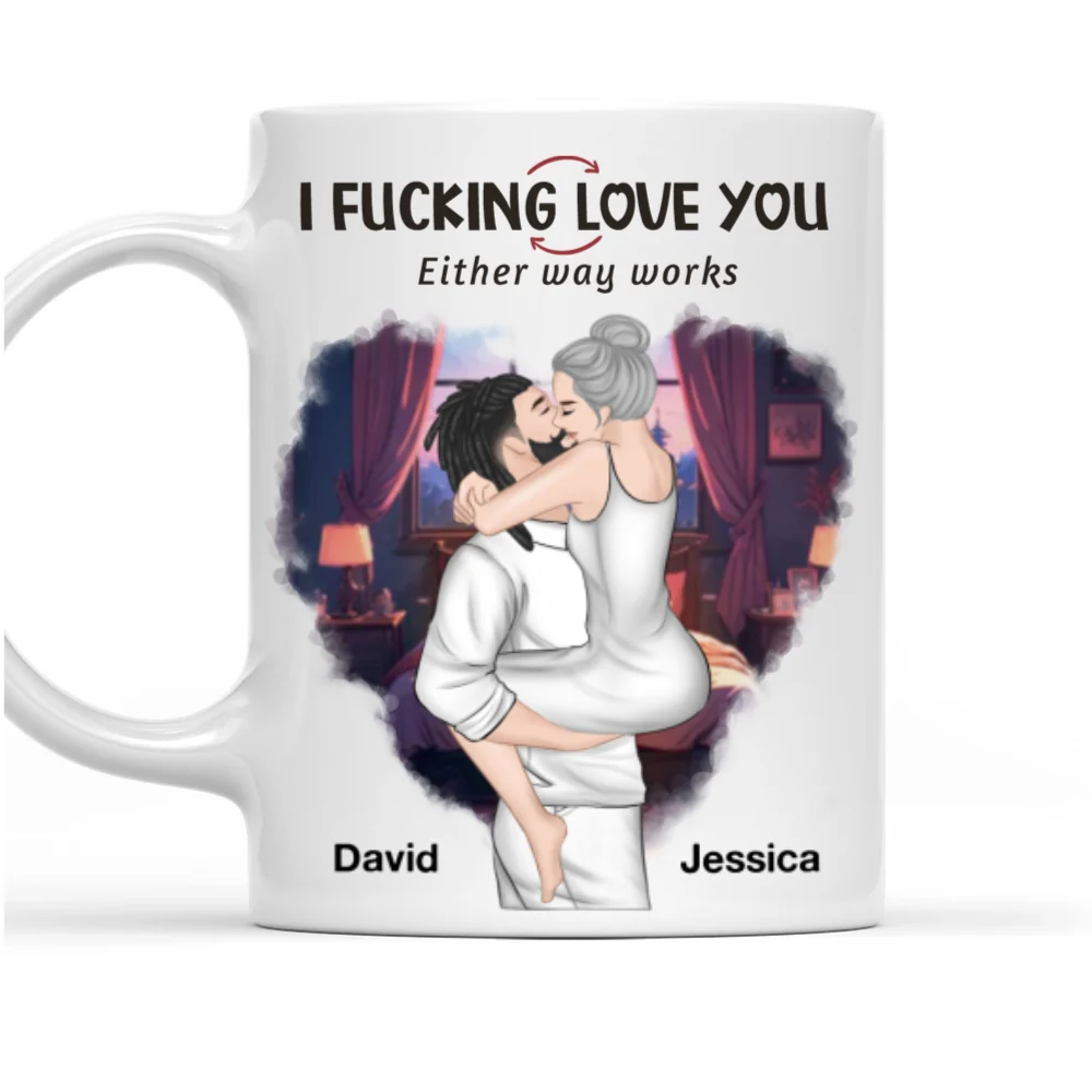 Love You In 2 Ways - Personalized Custom Coffee Mug - Image 7