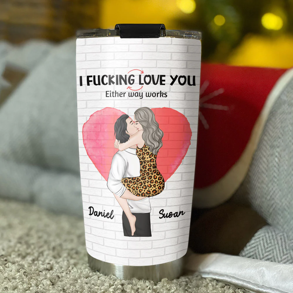 Love You In 2 Ways Ver 2 - Personalized Custom Tumbler - Image 2