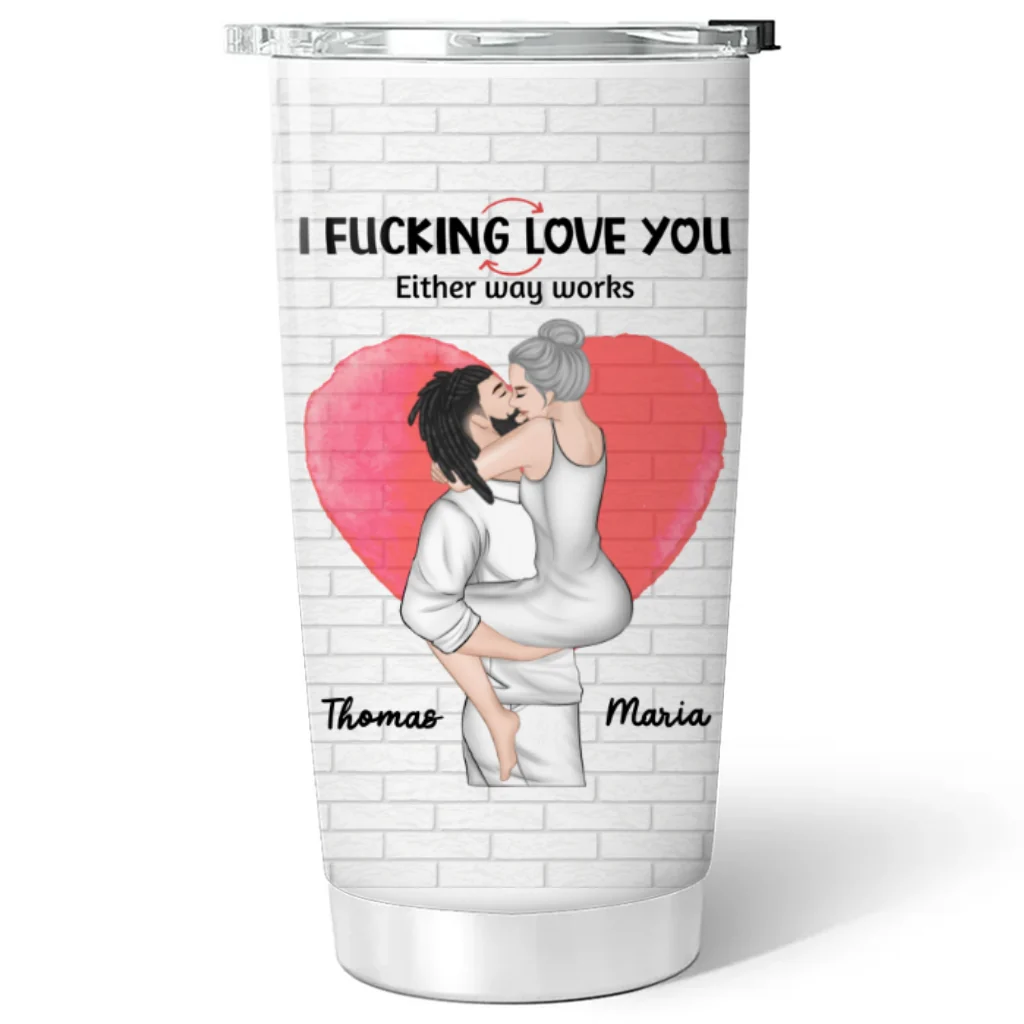 Love You In 2 Ways Ver 2 - Personalized Custom Tumbler - Image 6