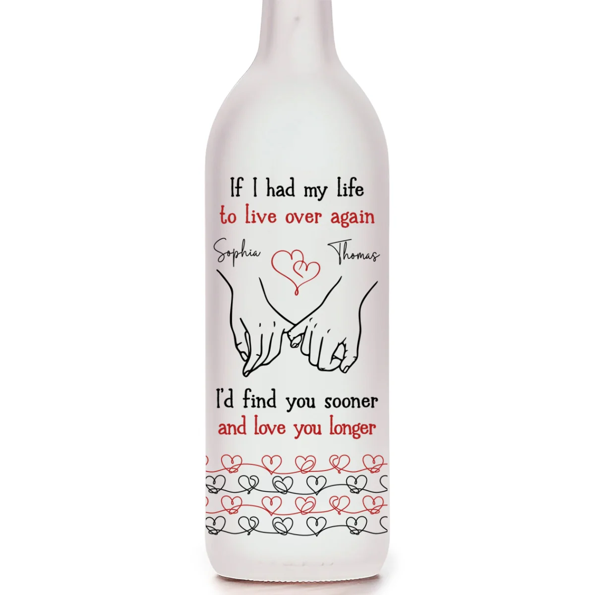 Love You Longer - Personalized Custom Bottle Lamp - Image 7