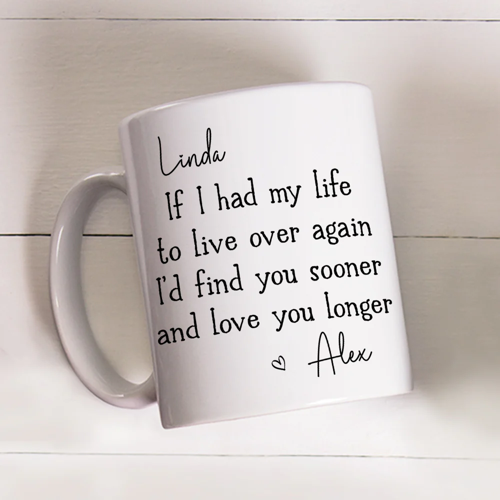 Love You Longer - Personalized Custom Coffee Mug - Image 4