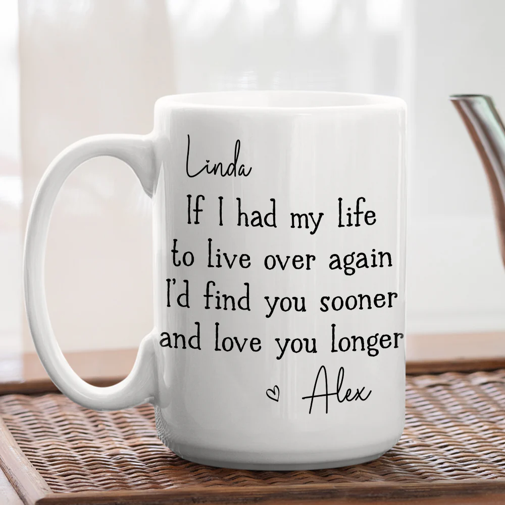 Love You Longer - Personalized Custom Coffee Mug - Image 7