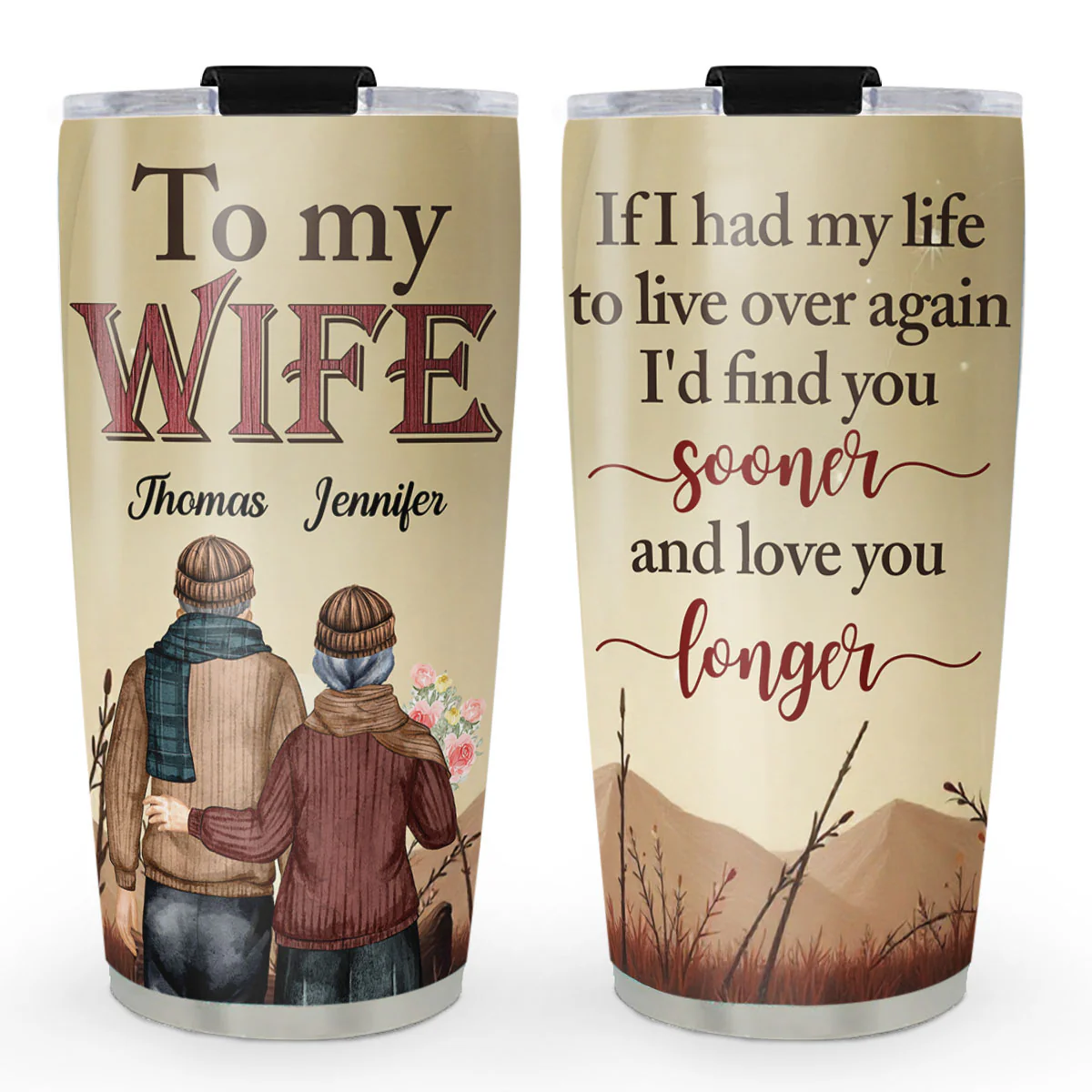 Love You Longer - Personalized Custom Tumbler