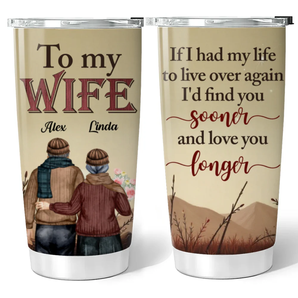 Love You Longer - Personalized Custom Tumbler - Image 6
