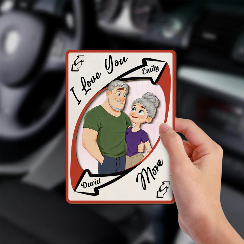 Love You More - Personalized Custom Car Visor Clip - Image 3