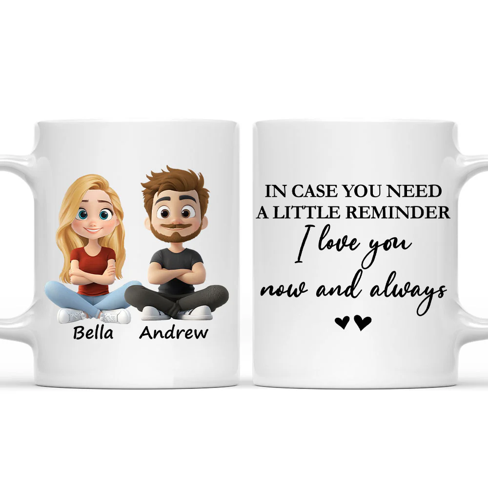 Love You Now And Always - Personalized Custom Coffee Mug