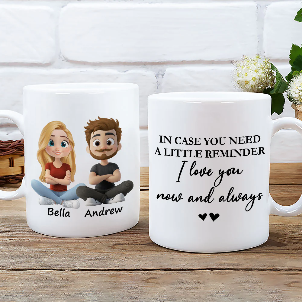 Love You Now And Always - Personalized Custom Coffee Mug - Image 2