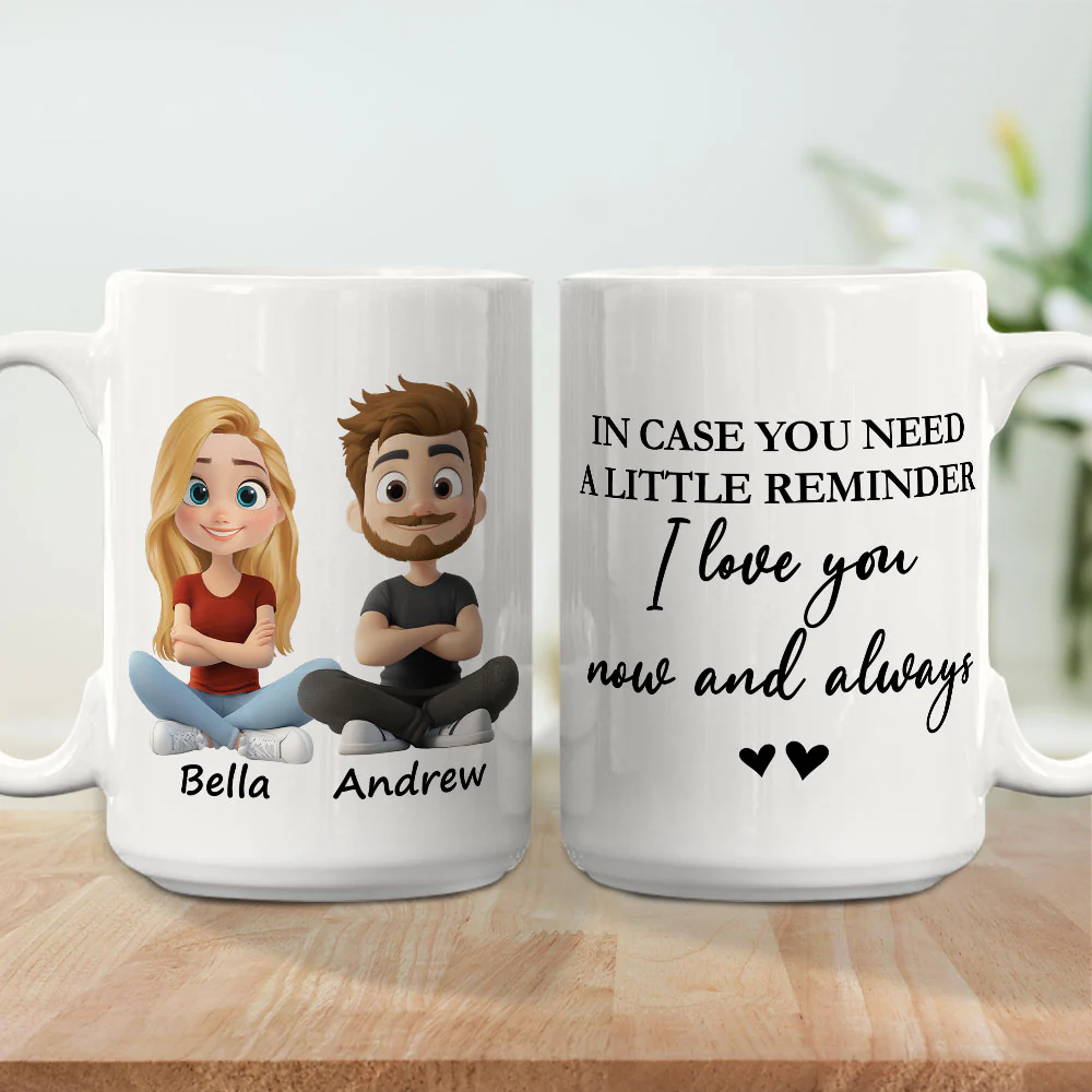 Love You Now And Always - Personalized Custom Coffee Mug - Image 3