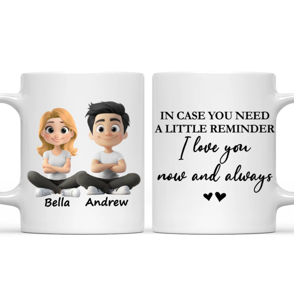 Love You Now And Always - Personalized Custom Coffee Mug - Image 6