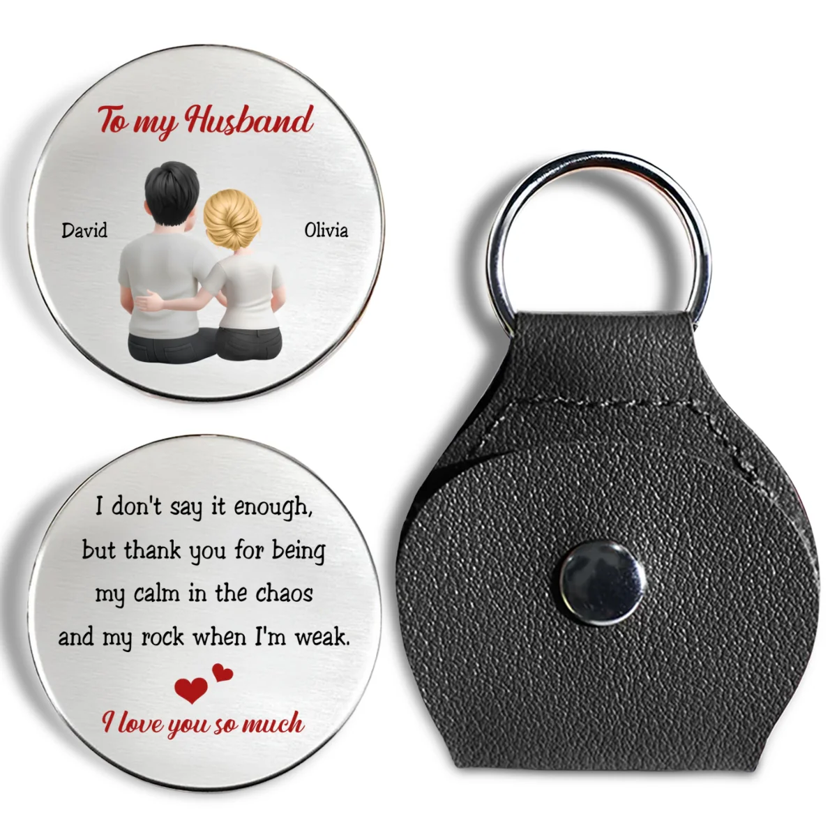 Love You - Personalized Custom Pocket Hug - Image 7
