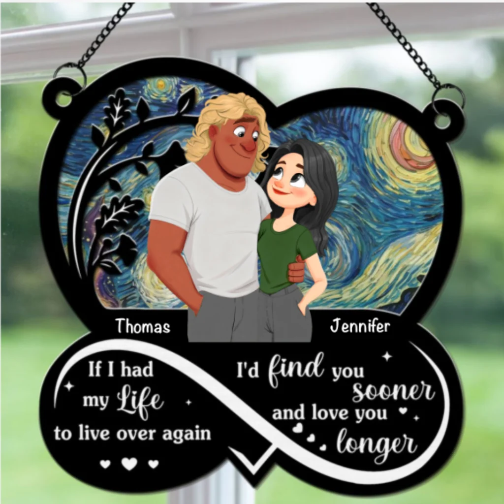 Love You So Much 2 - Personalized Custom Suncatcher - Image 5