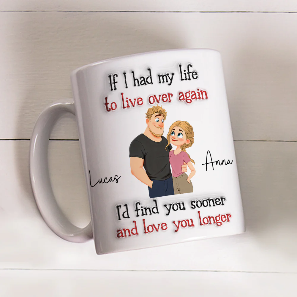 Love You So Much - Personalized Custom 3D Inflated Effect Mug - Image 4