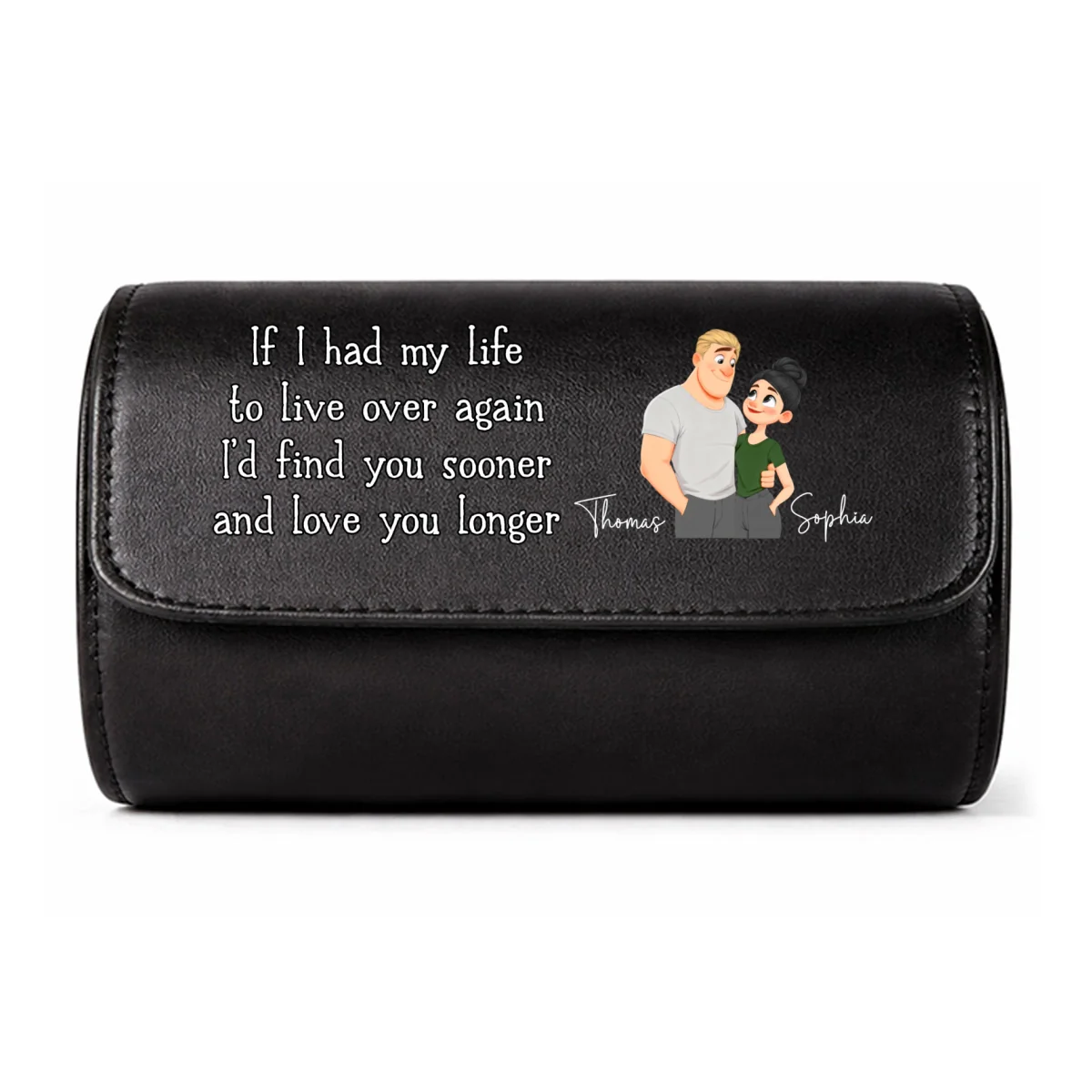 Love You So Much - Personalized Custom Leather Watch Case - Image 10