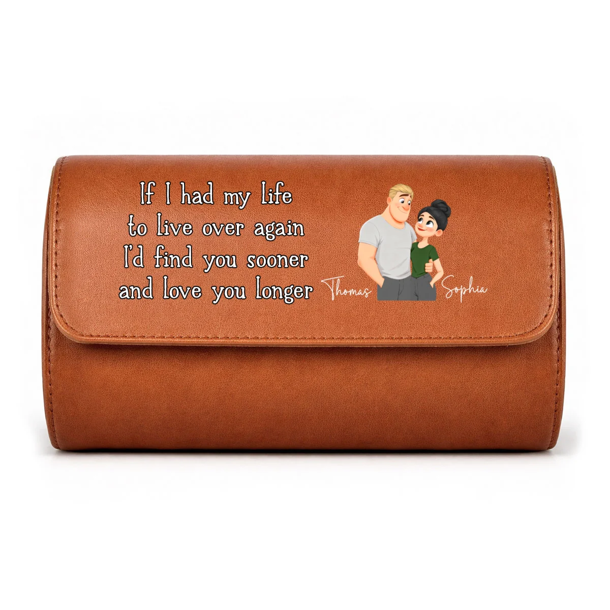 Love You So Much - Personalized Custom Leather Watch Case - Image 11