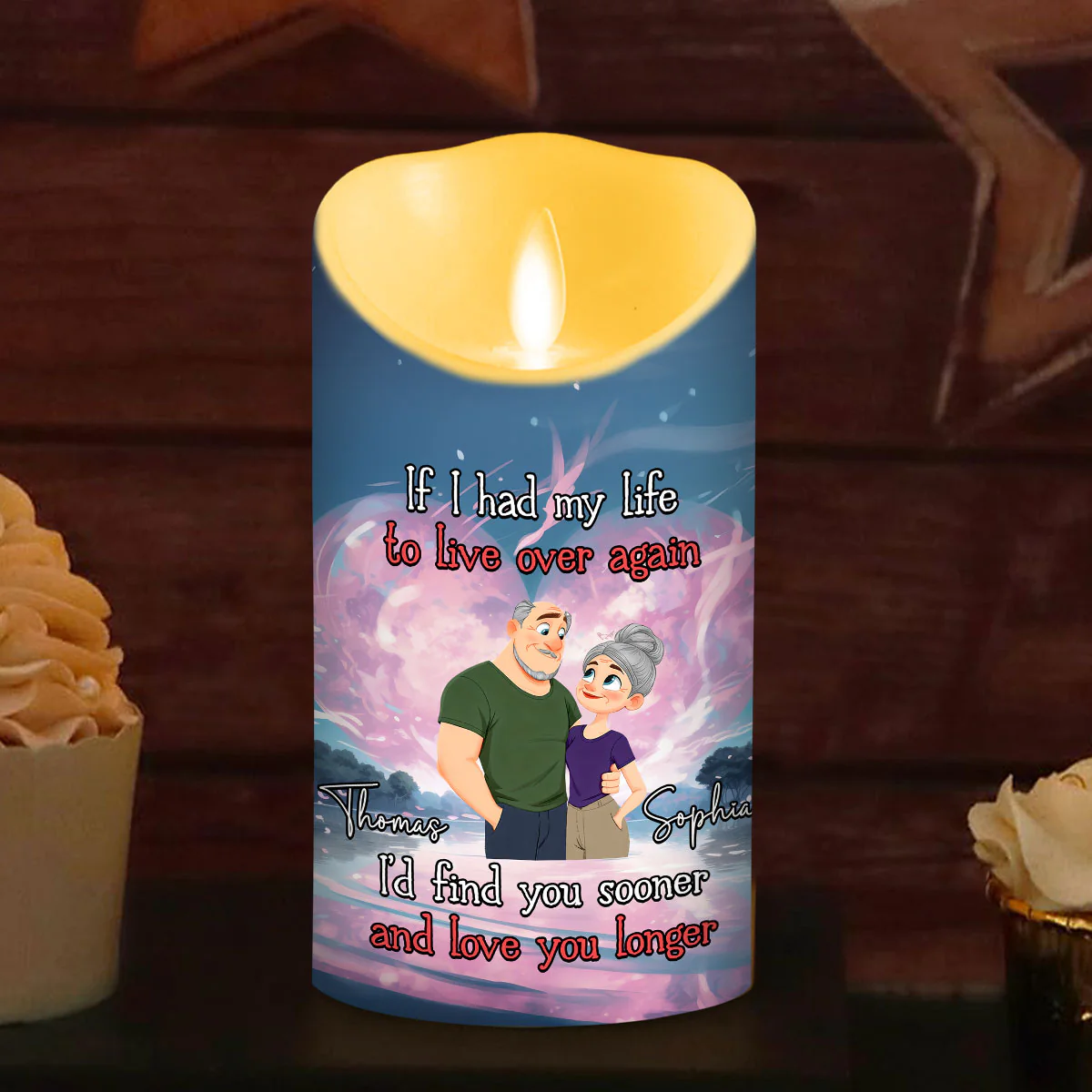 Love You So Much - Personalized Custom LED Candle - Image 5