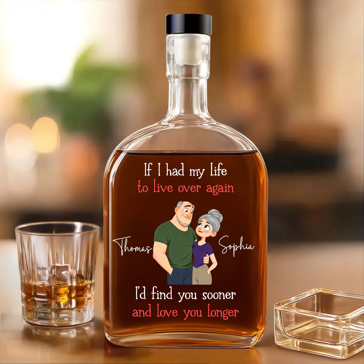 Love You So Much - Personalized Custom Spirits Decanter