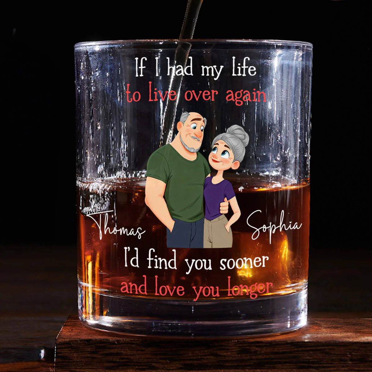 Love You So Much - Personalized Custom Whiskey Glass