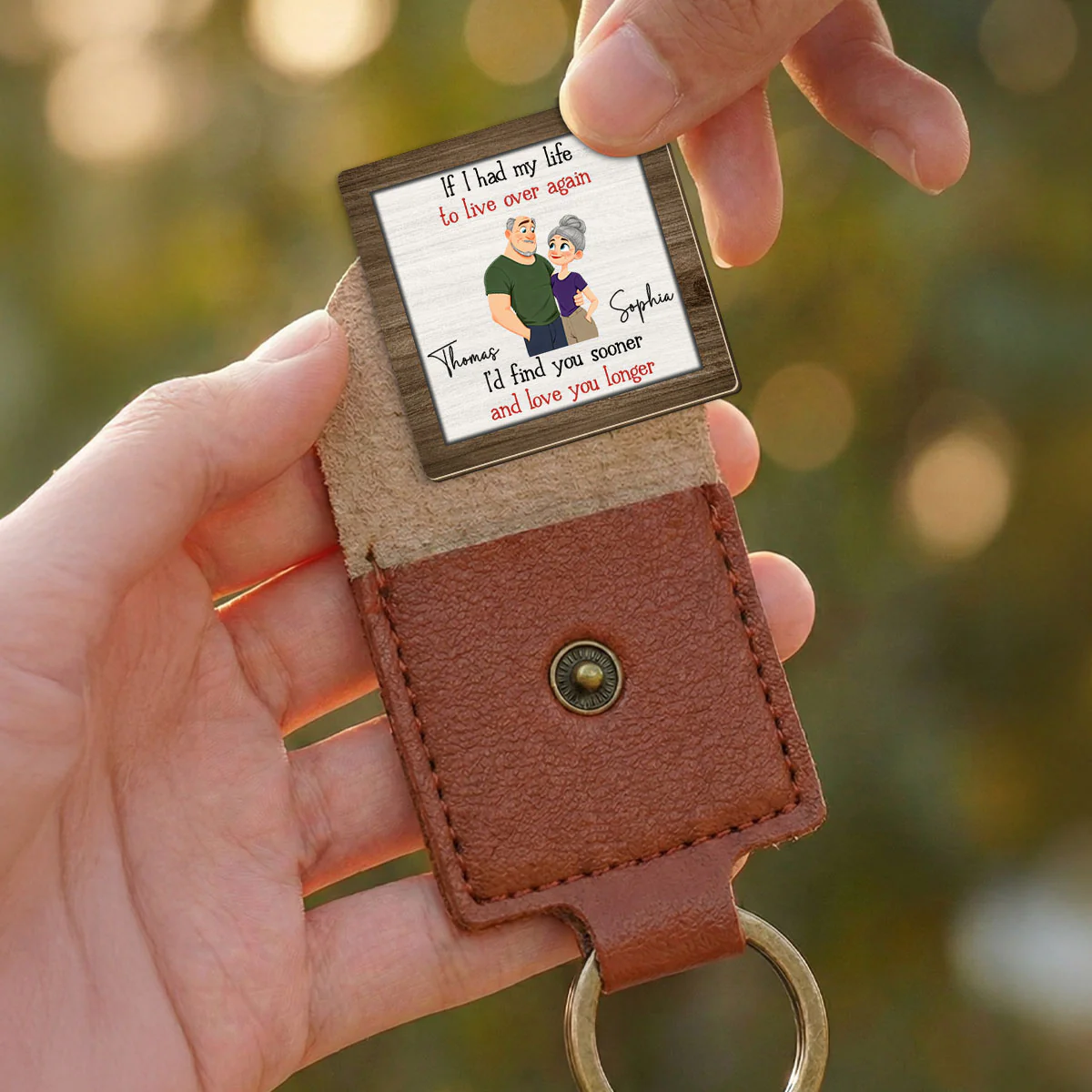 Love You So Much - Personalized Custom Wooden Pocket Hug - Image 3