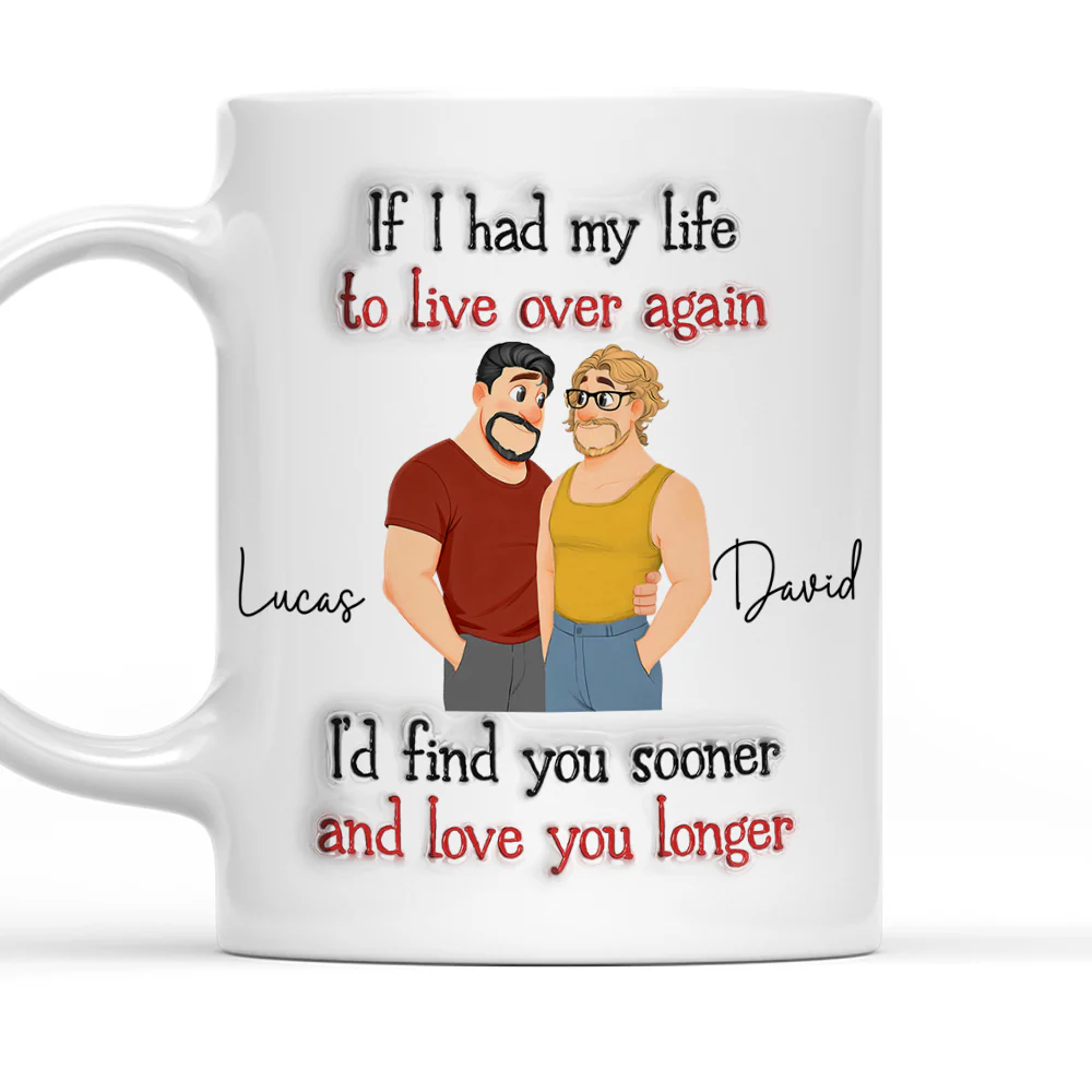 Love You So Much Same Sex Ver - Personalized Custom 3D Inflated Effect Mug