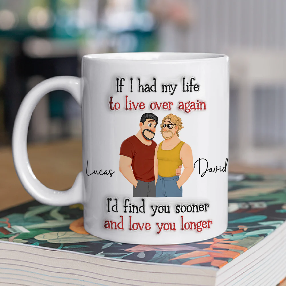 Love You So Much Same Sex Ver - Personalized Custom 3D Inflated Effect Mug - Image 2